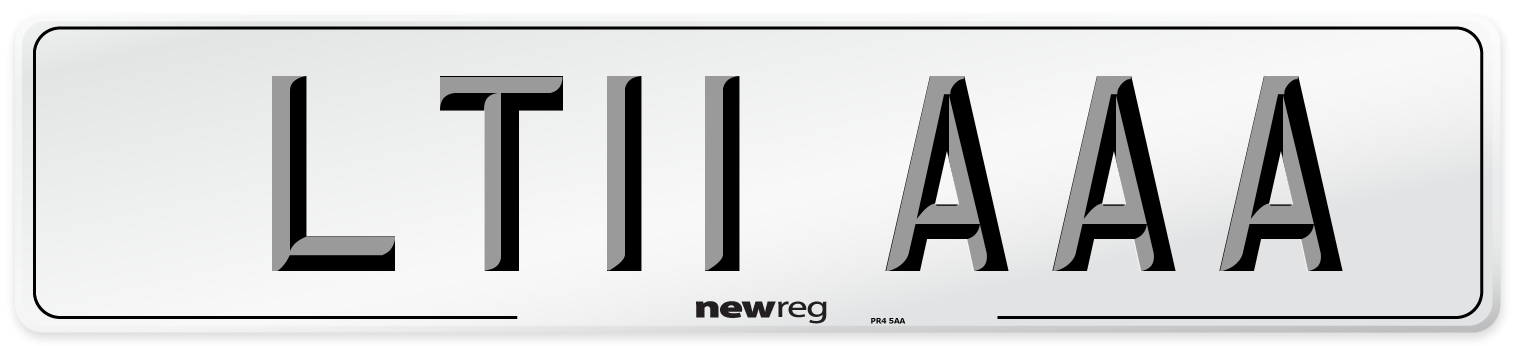 LT11 AAA Number Plate from New Reg